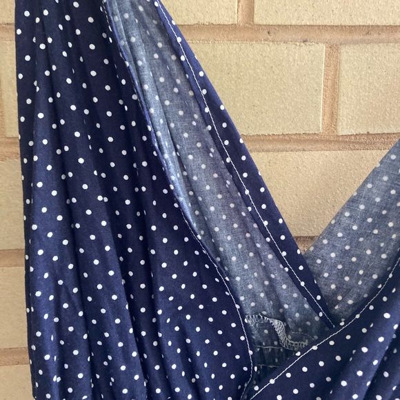 *HP* NWOT, handmade, Blue/white polka dotted dress, size L/XL - Picture 11 of 16